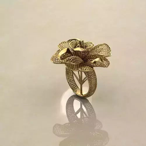 Balon Heart Electro-Fusion Fashion Ring 2 3D print model