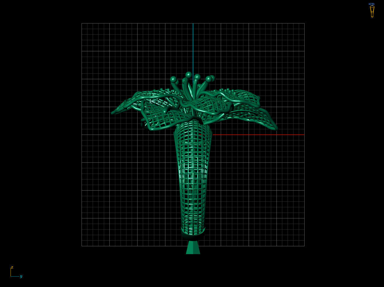 Breathing Flower Electro-Fusion Fashion Ring 3D print model_4