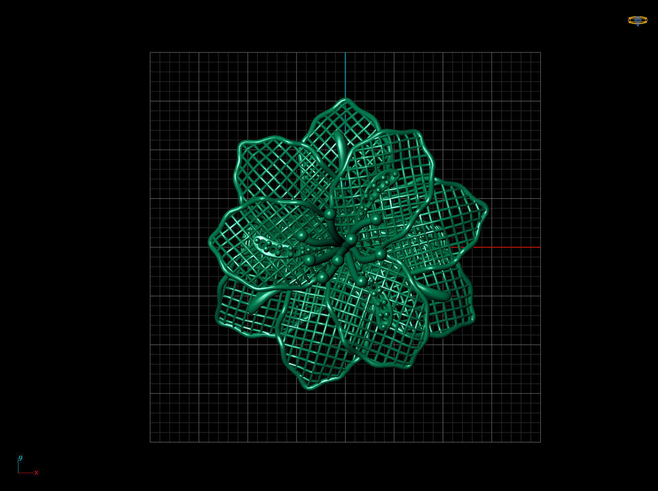 Breathing Flower Electro-Fusion Fashion Ring 3D print model_6