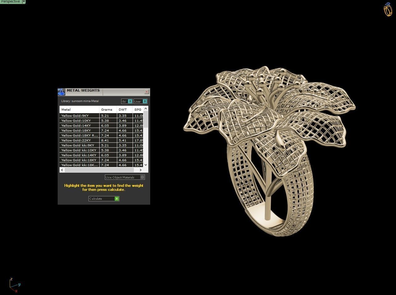 Breathing Flower Electro-Fusion Fashion Ring 3D print model_3