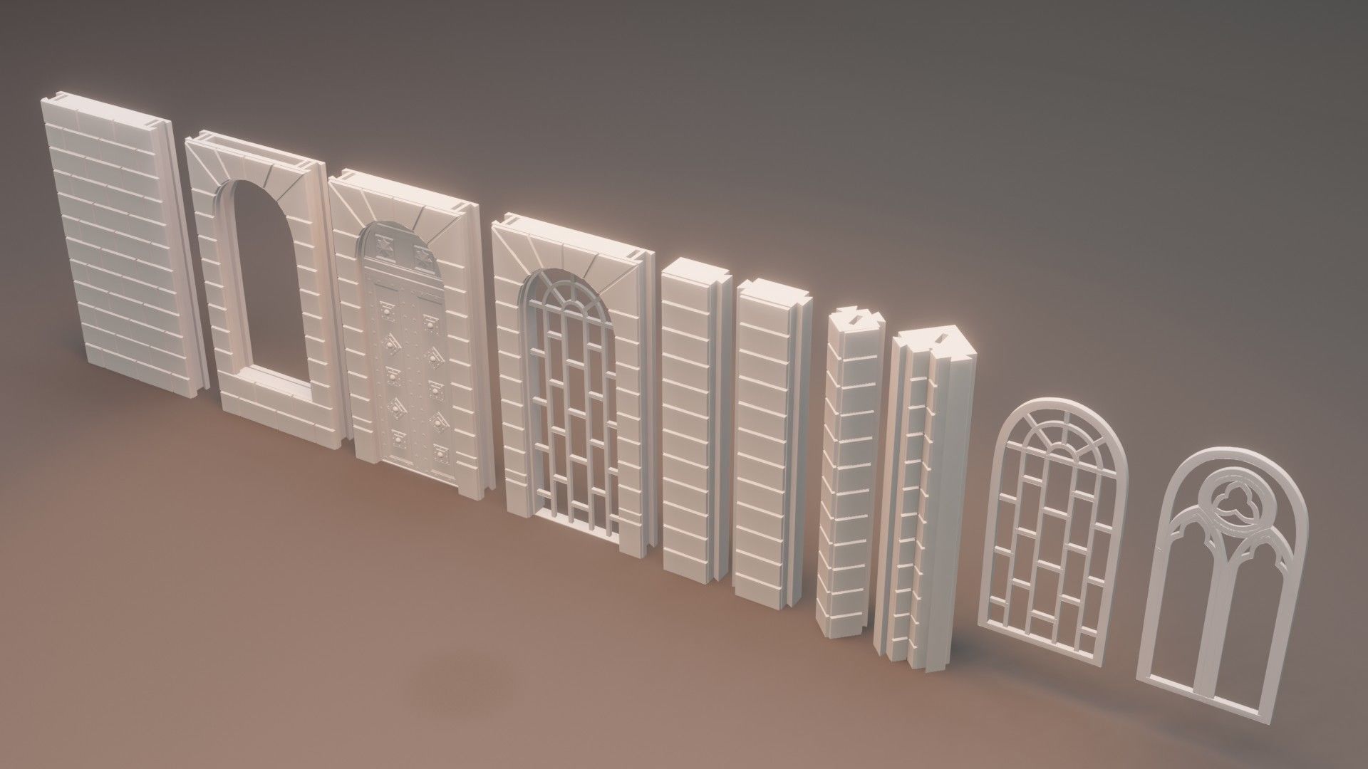 Modular Church 3D print model_2
