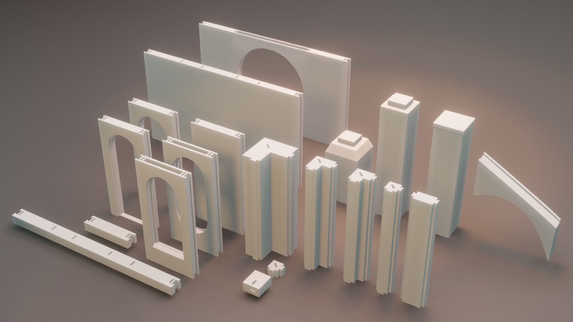 Modular Church 3D print model_3
