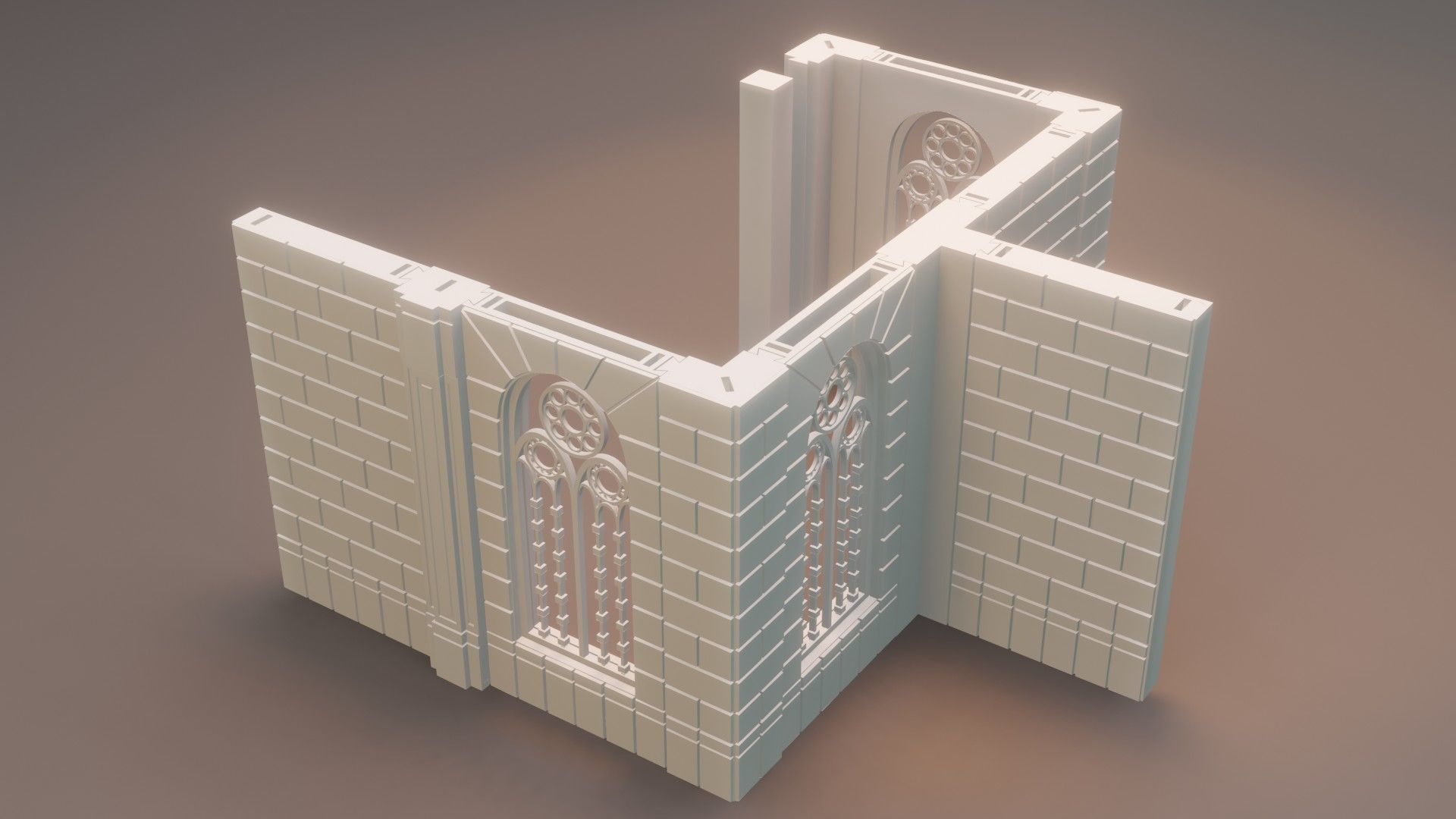 Modular Church 3D print model_4