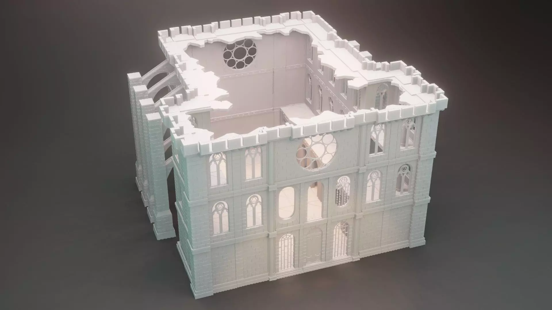 Modular Church 3D print model_0