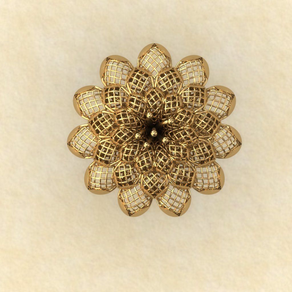 Amazing Flower Electro-Fusion Printable Ring 3D print model_2