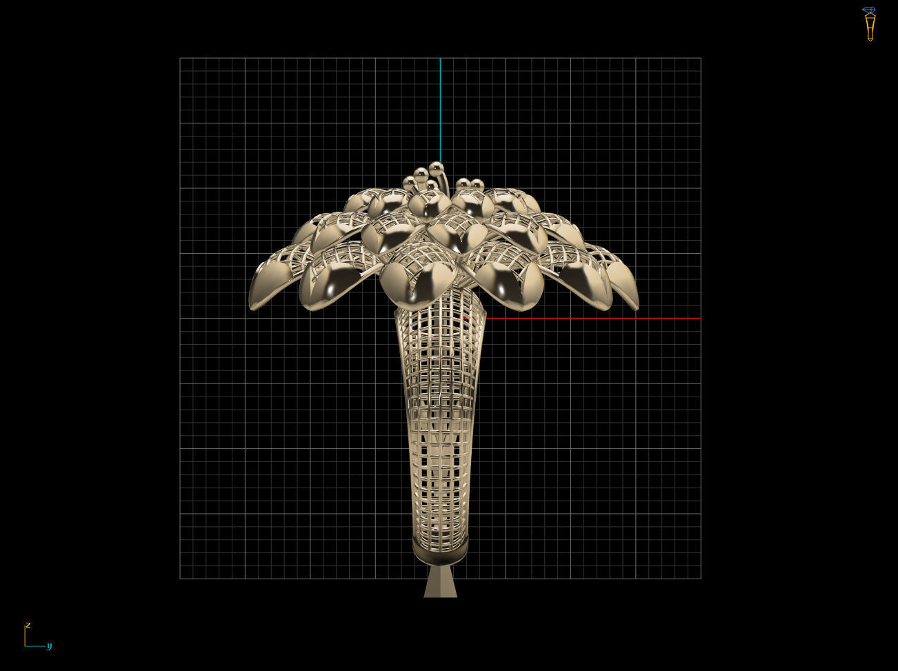 Amazing Flower Electro-Fusion Printable Ring 3D print model_9