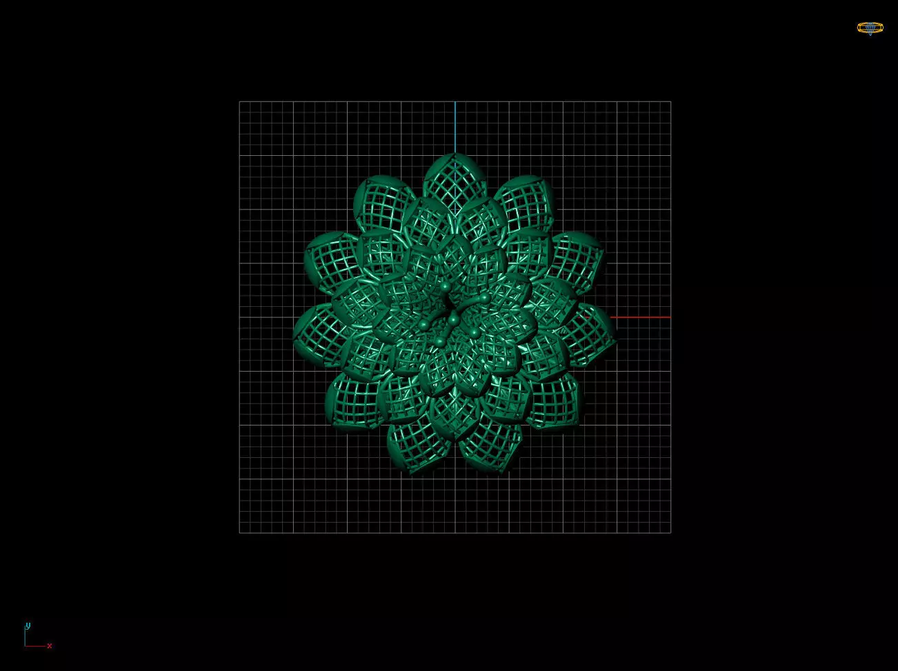 Amazing Flower Electro-Fusion Printable Ring 3D print model_0