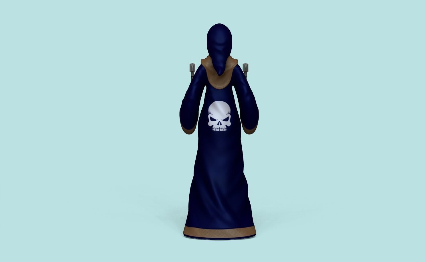 Character - Female Brotherhood Outfit Tibia - CGI n STL Low-poly 3D model_11