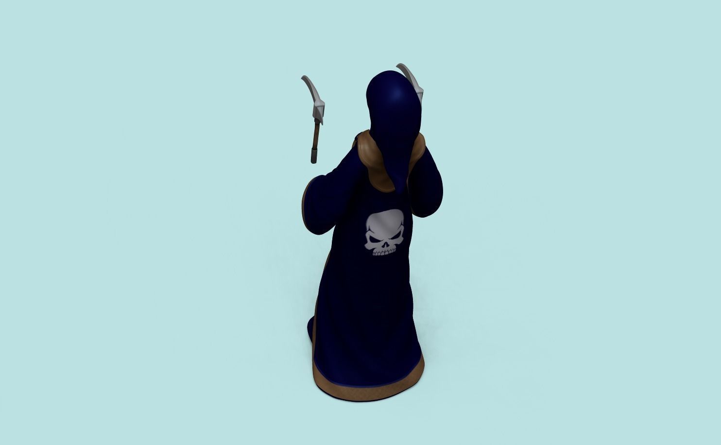 Character - Female Brotherhood Outfit Tibia - CGI n STL Low-poly 3D model_3