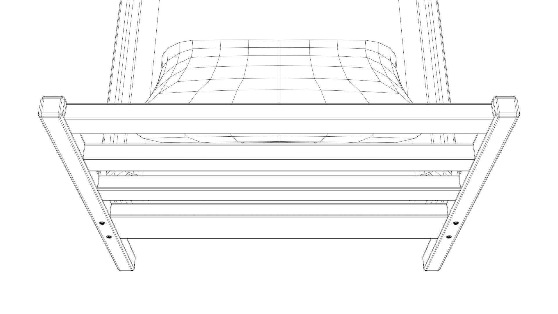 Bed - Sample Free low-poly 3D model_8