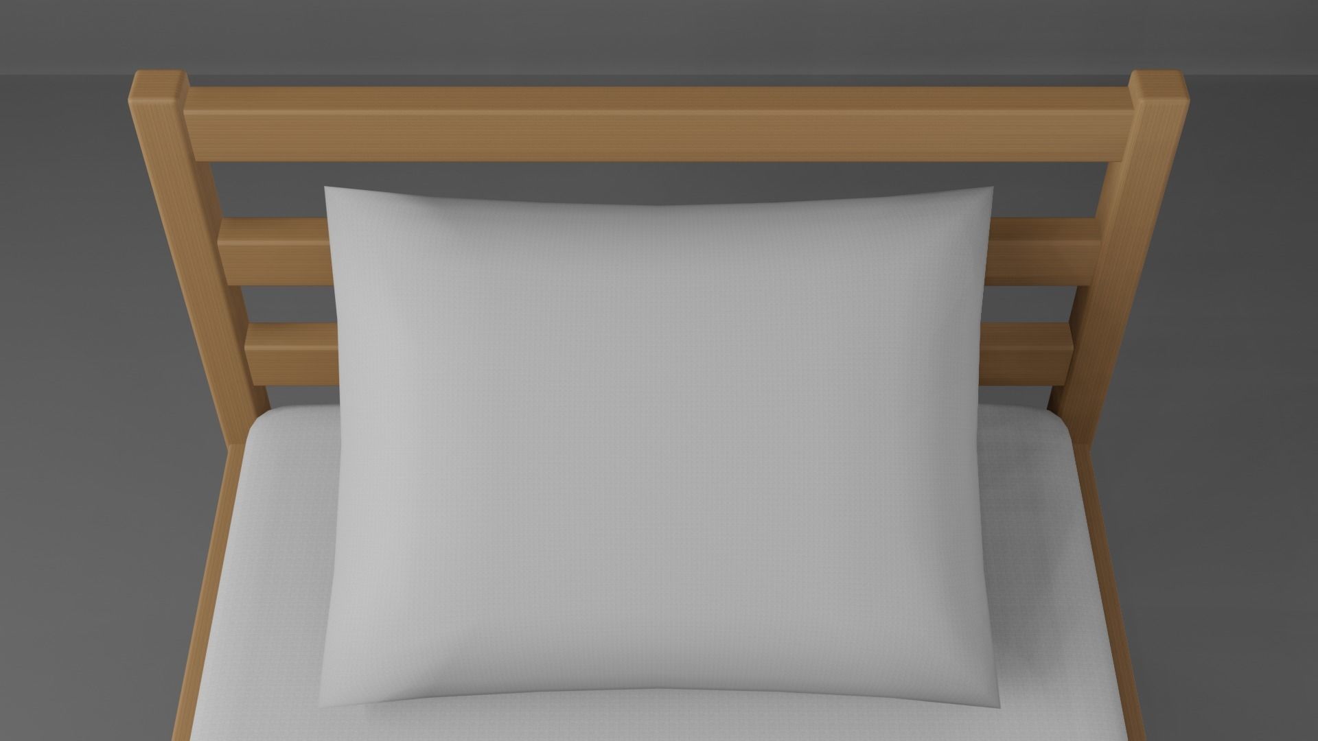 Bed - Sample Free low-poly 3D model_5