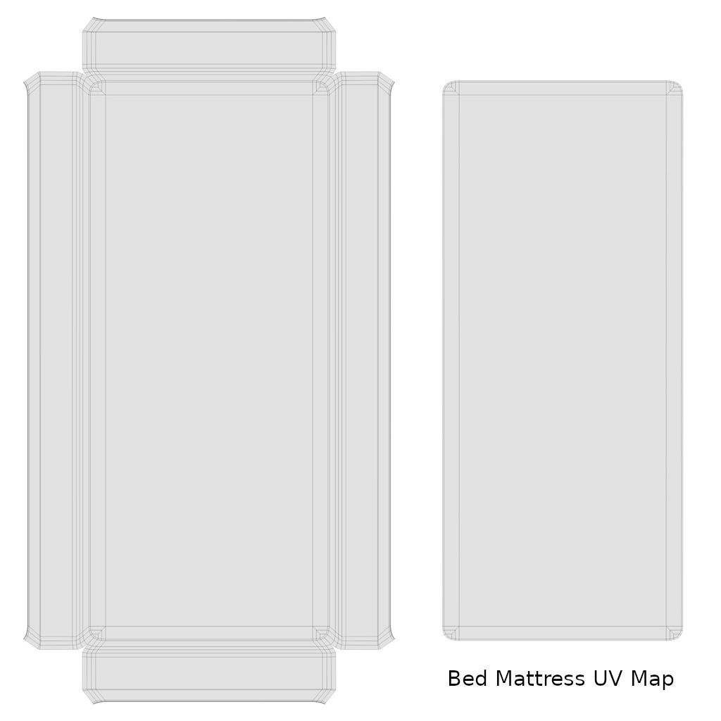 Bed - Sample Free low-poly 3D model_12