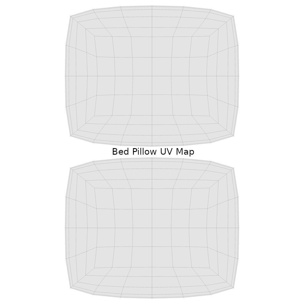 Bed - Sample Free low-poly 3D model_13
