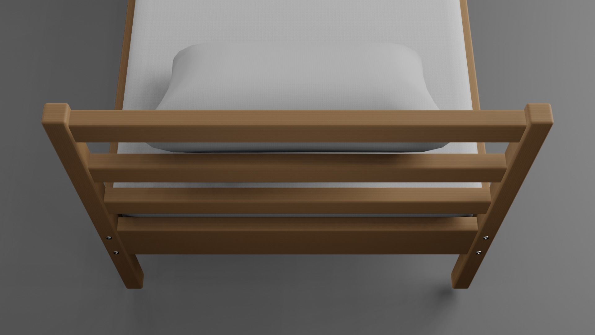 Bed - Sample Free low-poly 3D model_7