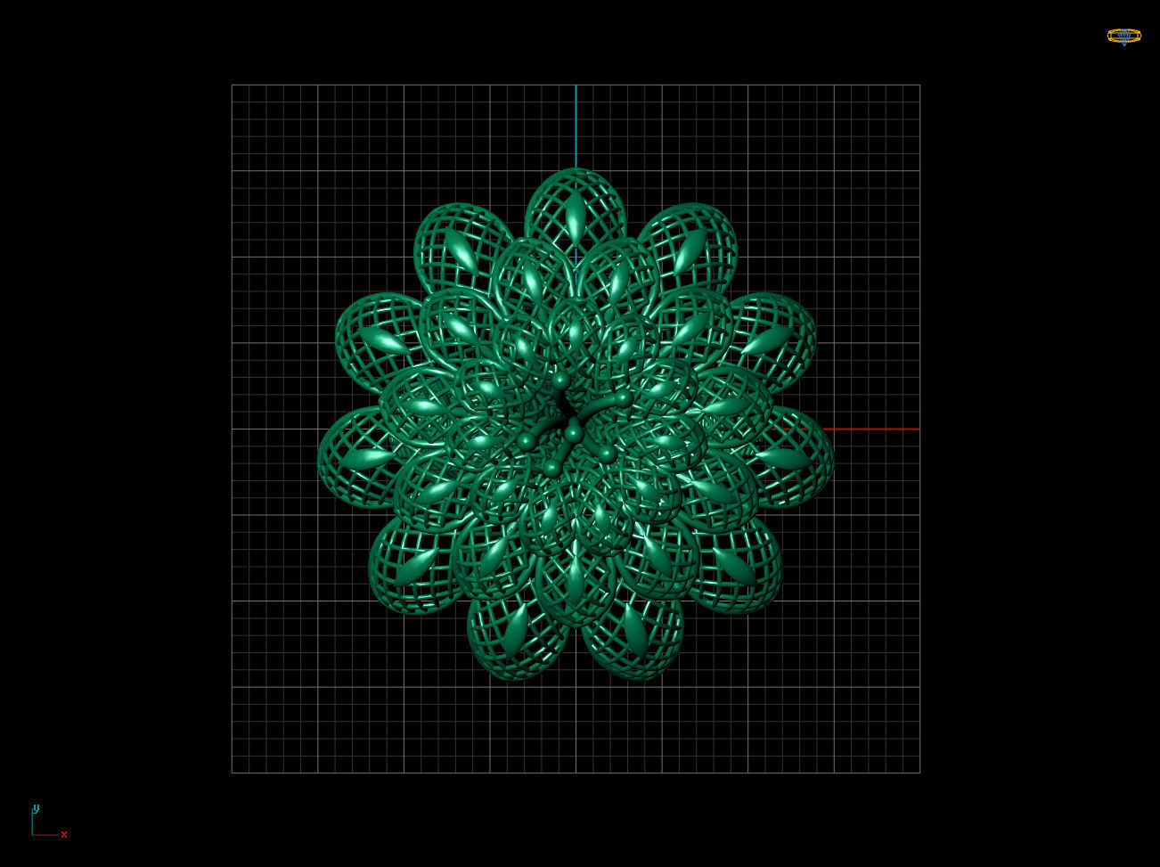 Breathing Flower Electro-Fusion Fashion Ring 2 3D print model_9