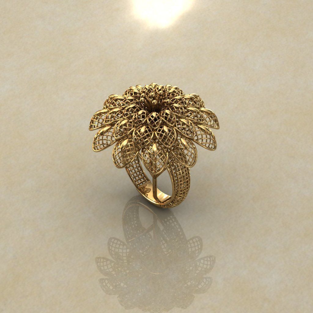 Breathing Flower Electro-Fusion Fashion Ring 2 3D print model_3