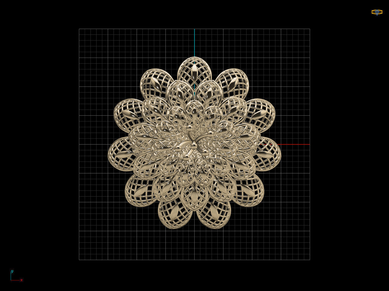 Breathing Flower Electro-Fusion Fashion Ring 2 3D print model_8