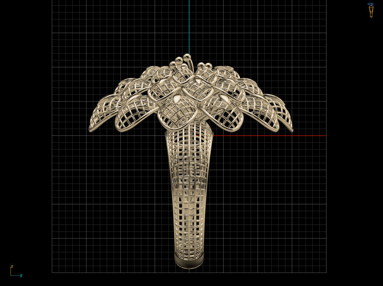 Breathing Flower Electro-Fusion Fashion Ring 2 3D print model_7