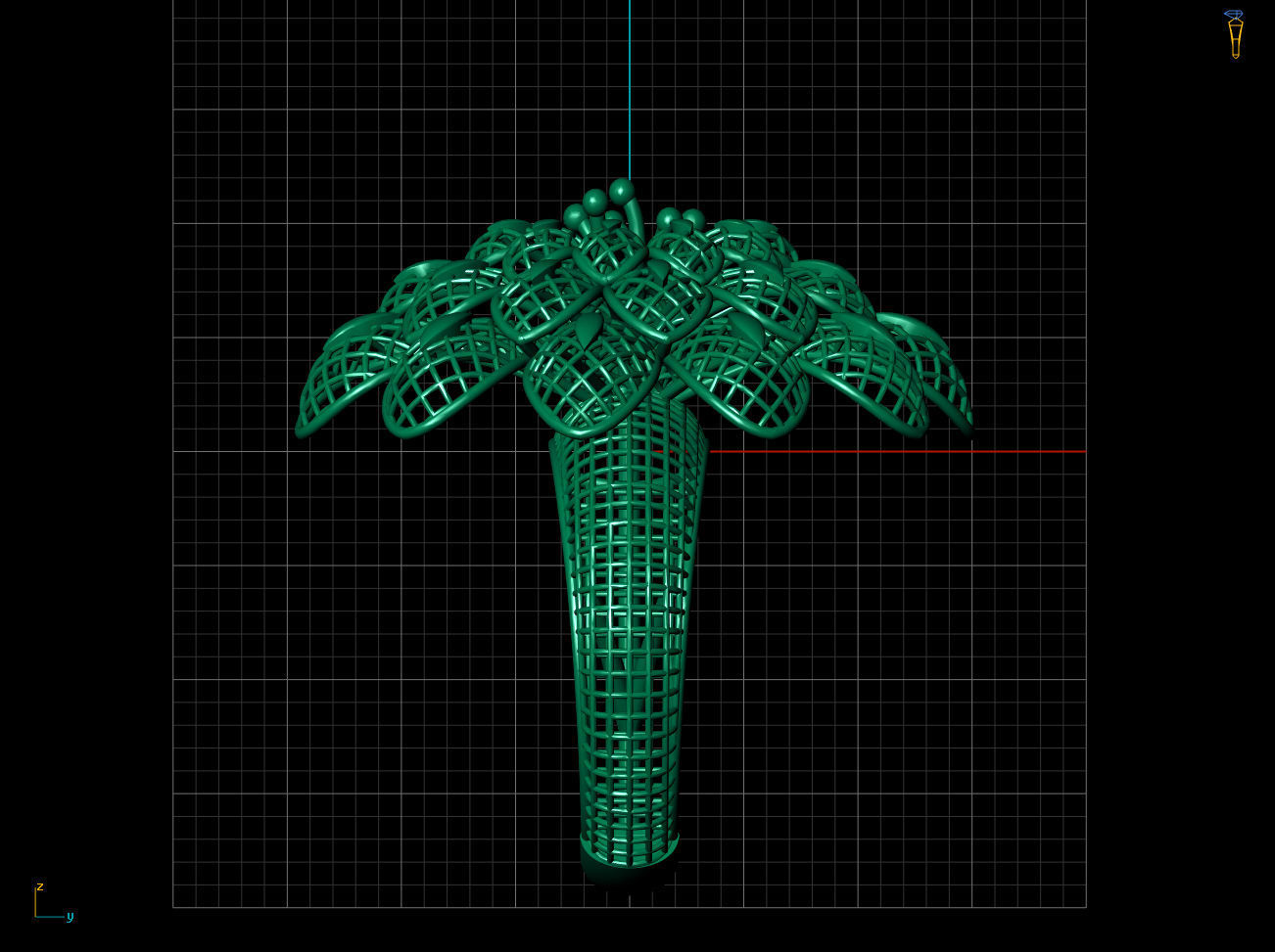 Breathing Flower Electro-Fusion Fashion Ring 2 3D print model_10