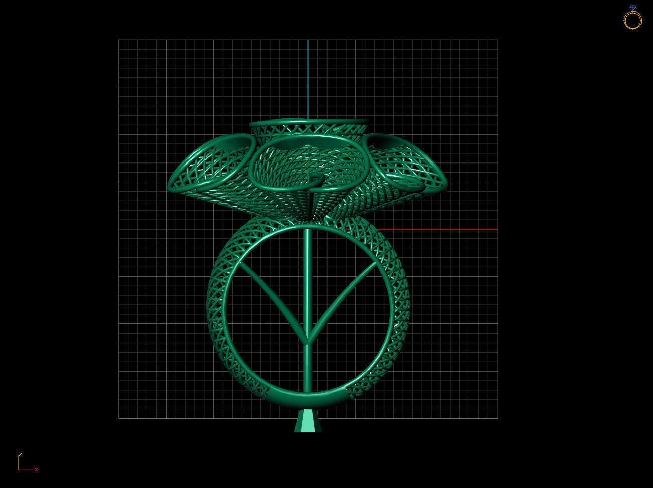 Cono Fusion Prinable Ring 3D print model_10