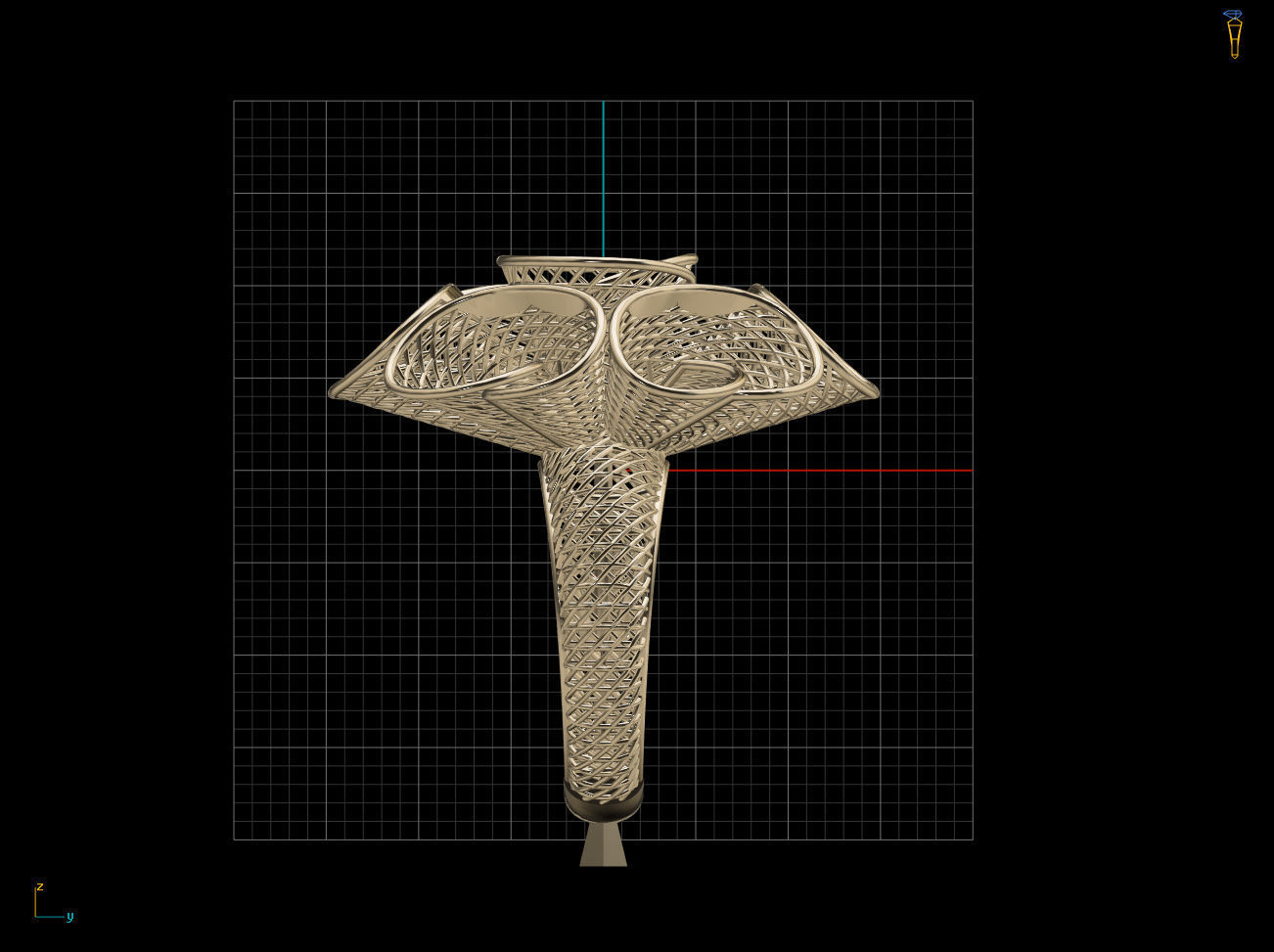 Cono Fusion Prinable Ring 3D print model_1