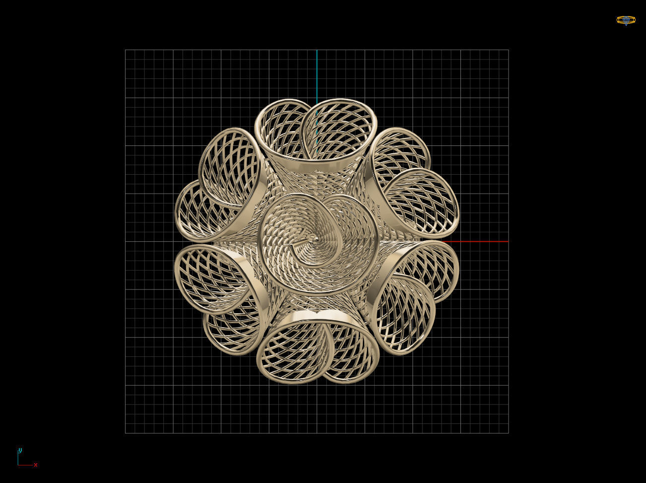 Cono Fusion Prinable Ring 3D print model_5