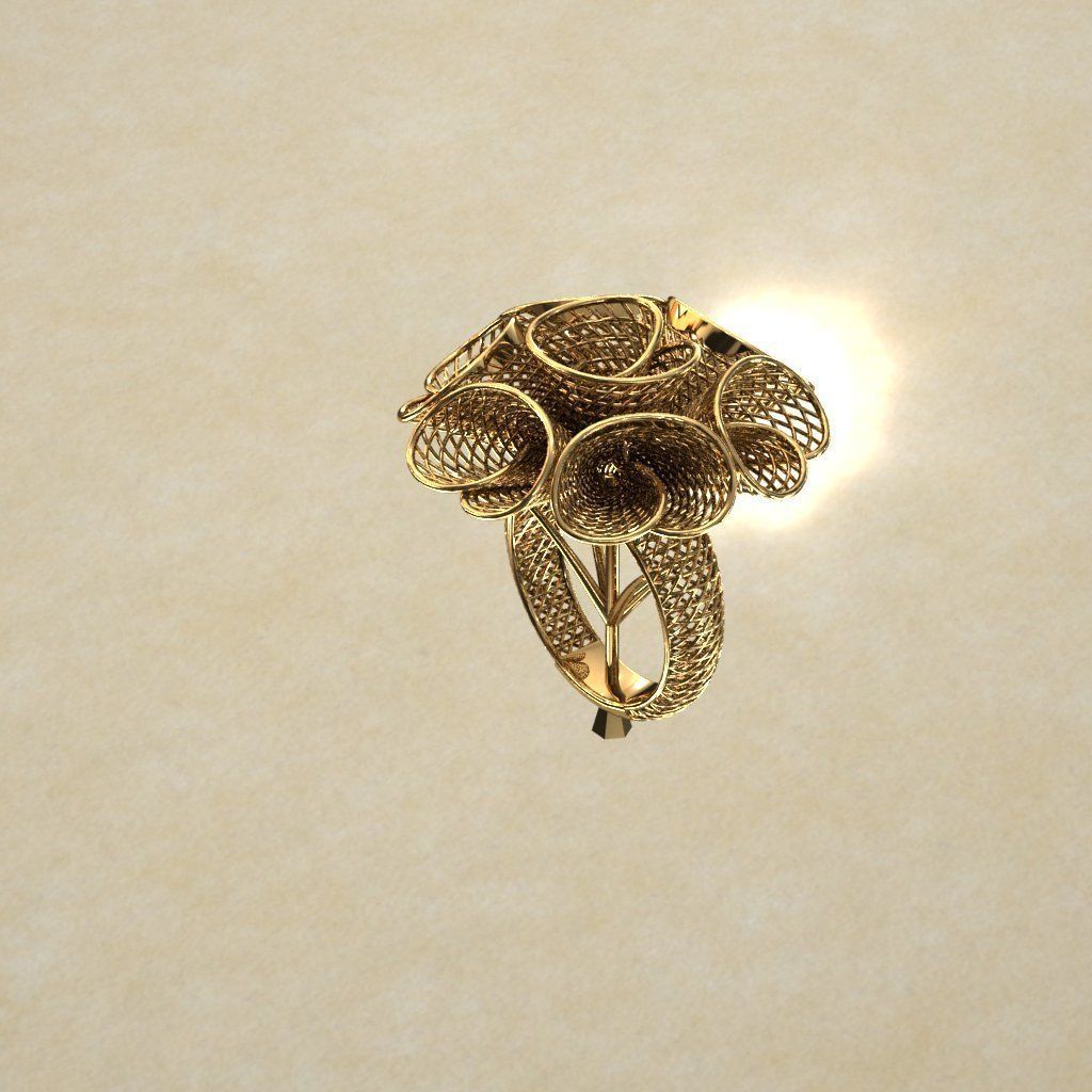Cono Fusion Prinable Ring 3D print model_3