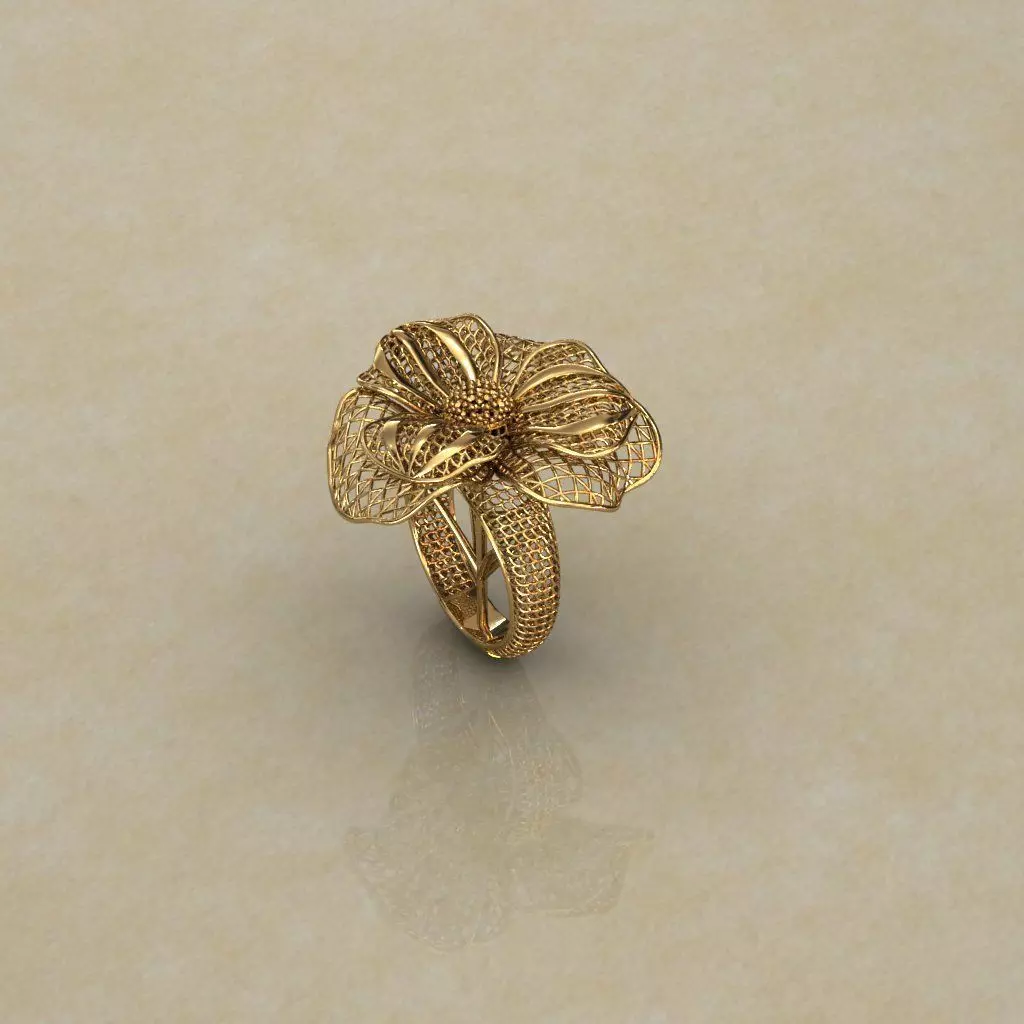 Awesome Cloth Like Electro-Fusion Fashion Ring 3D print model_0