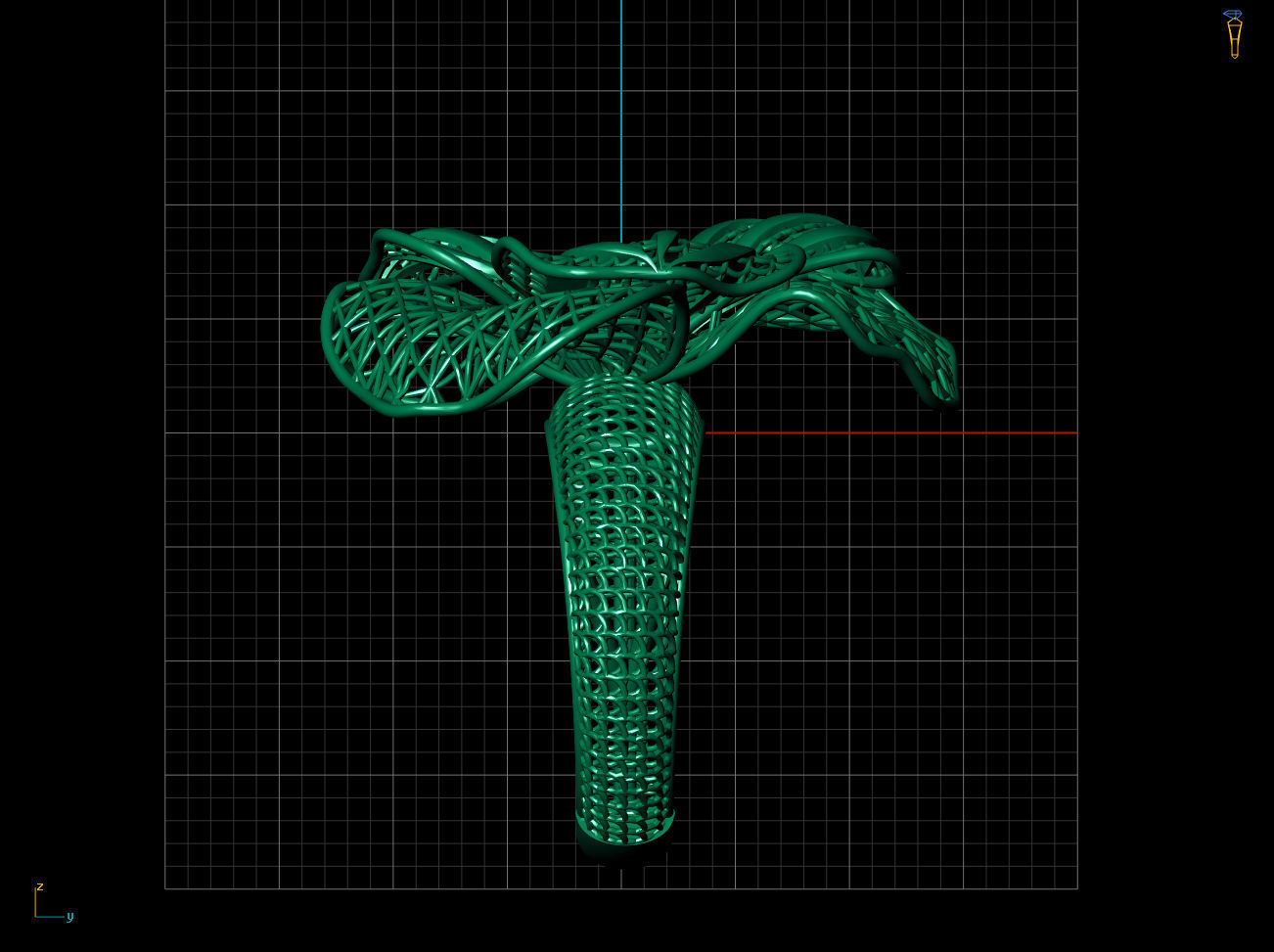 Awesome Cloth Like Electro-Fusion Fashion Ring 3D print model_3