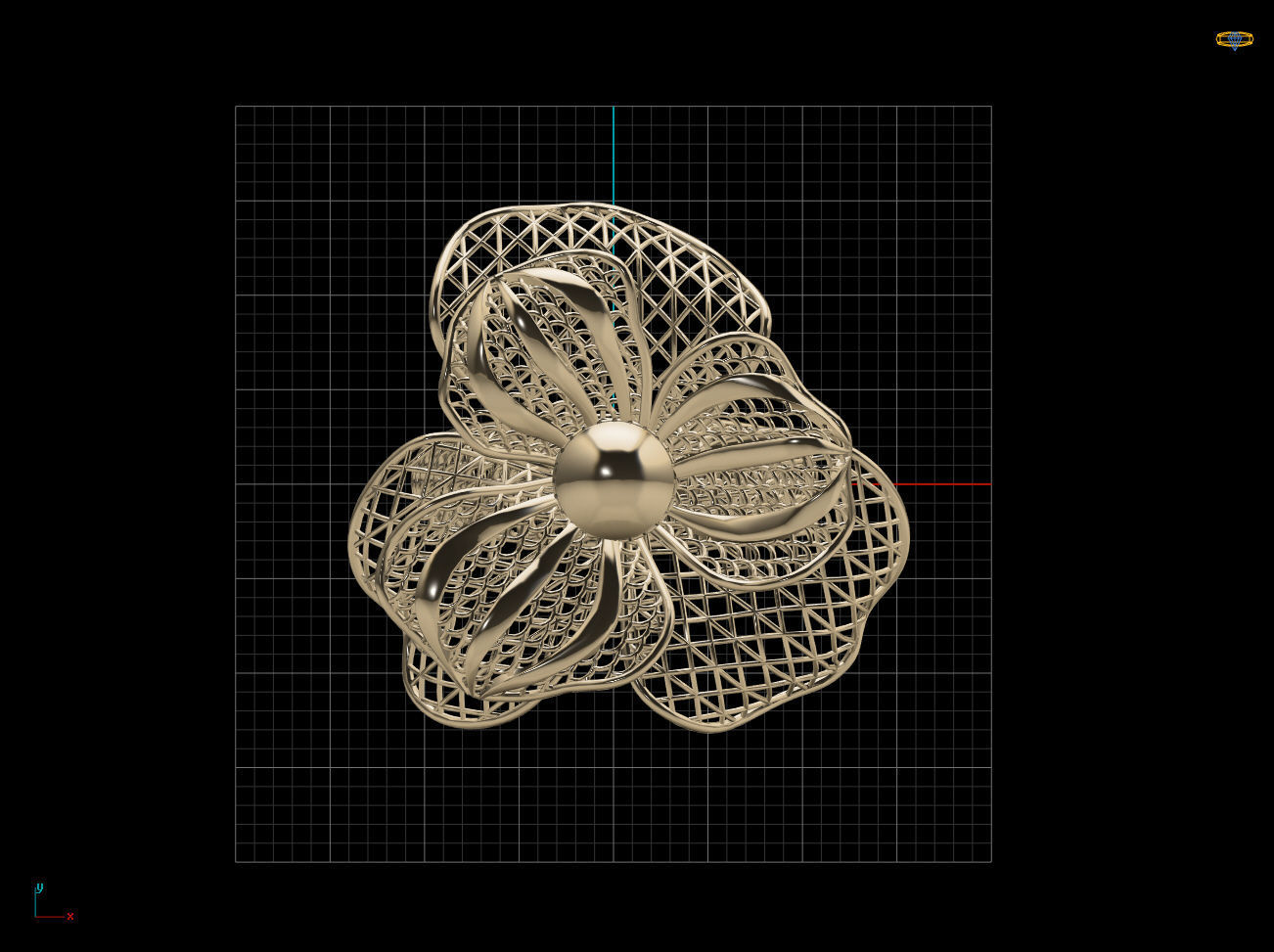 Awesome Cloth Like Electro-Fusion Fashion Ring 3D print model_5