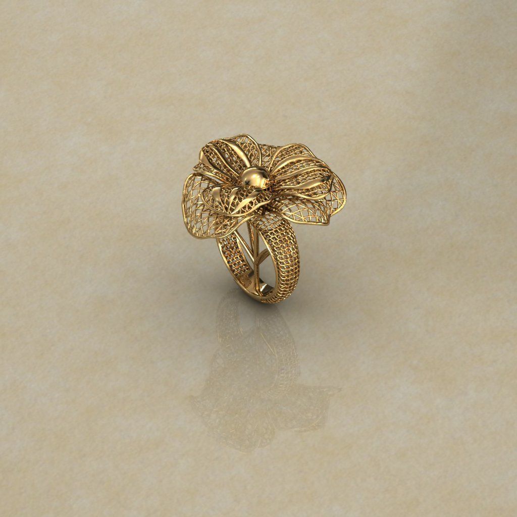 Awesome Cloth Like Electro-Fusion Fashion Ring 3D print model_9