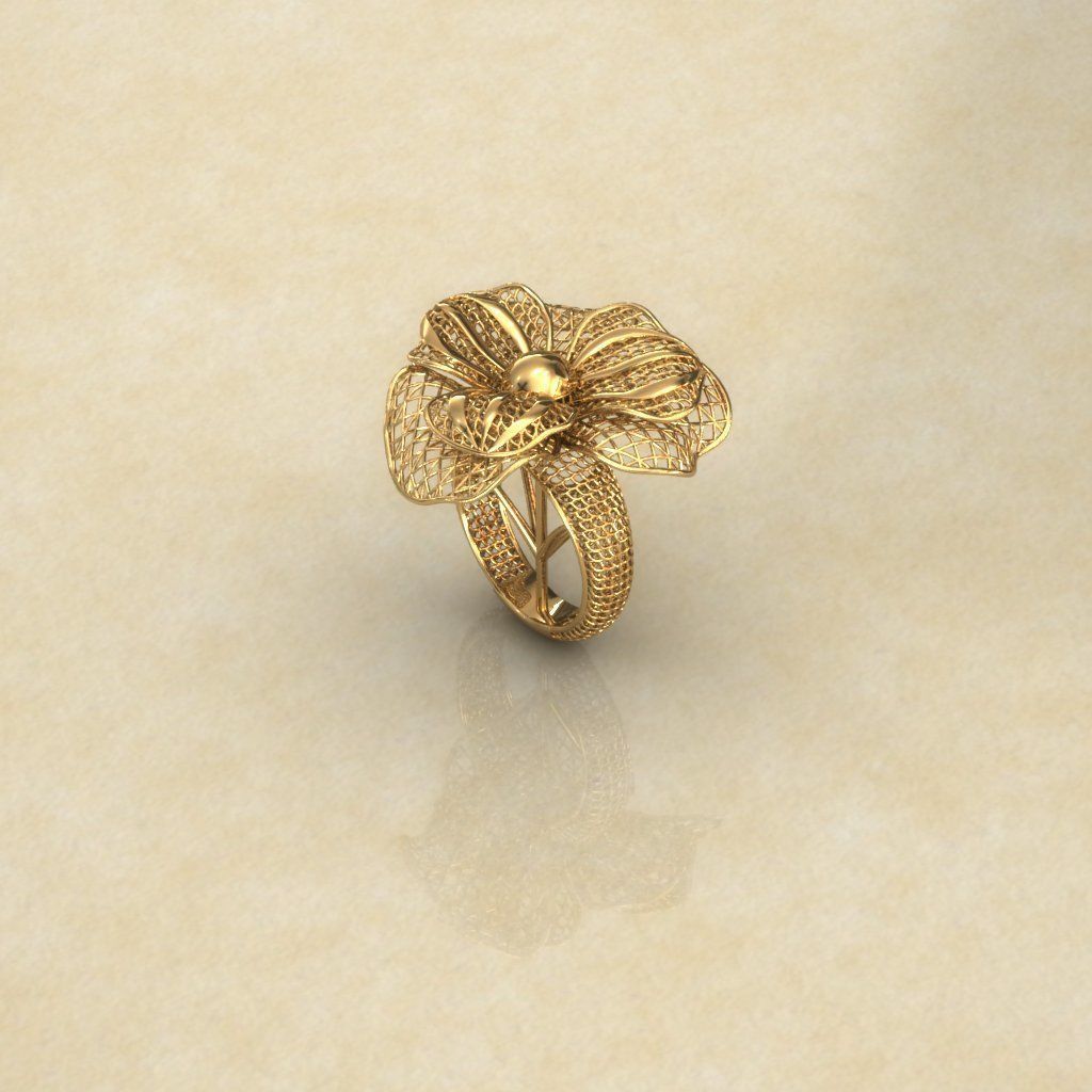 Awesome Cloth Like Electro-Fusion Fashion Ring 3D print model_10