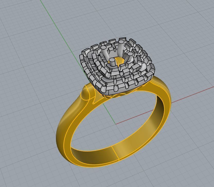 Ring and Earrings 85 3D print model_14