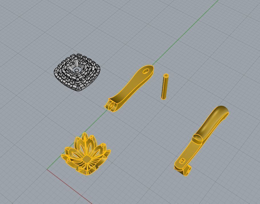 Ring and Earrings 85 3D print model_9