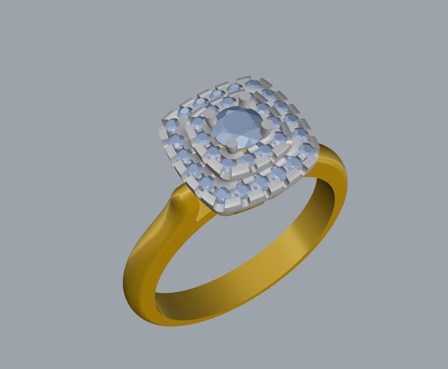 Ring and Earrings 85 3D print model_12