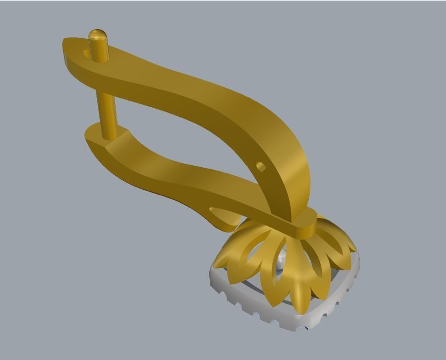 Ring and Earrings 85 3D print model_7