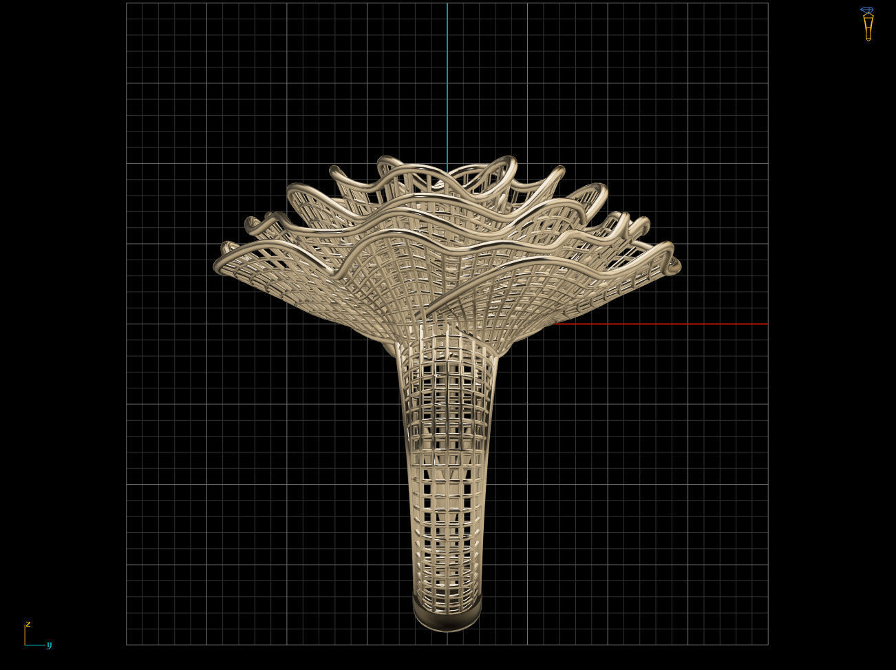 Circule Flower Electro-Fusion Fashion Ring 3D print model_4