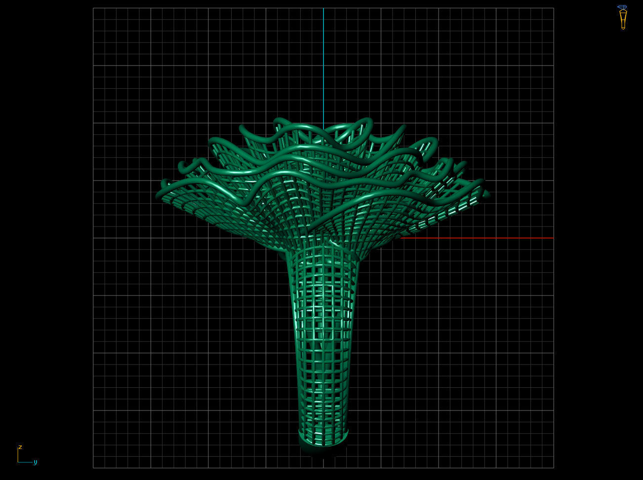 Circule Flower Electro-Fusion Fashion Ring 3D print model_10