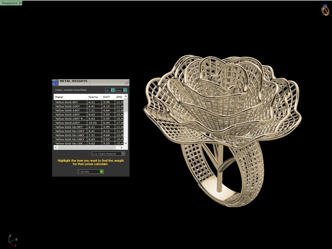Circule Flower Electro-Fusion Fashion Ring 3D print model_6