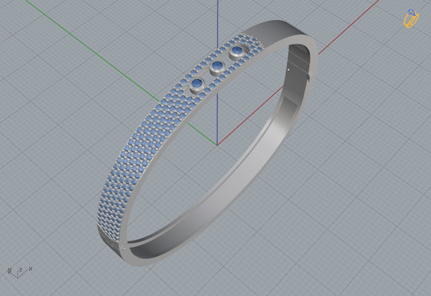 Messika Bracelet  3D print model_12