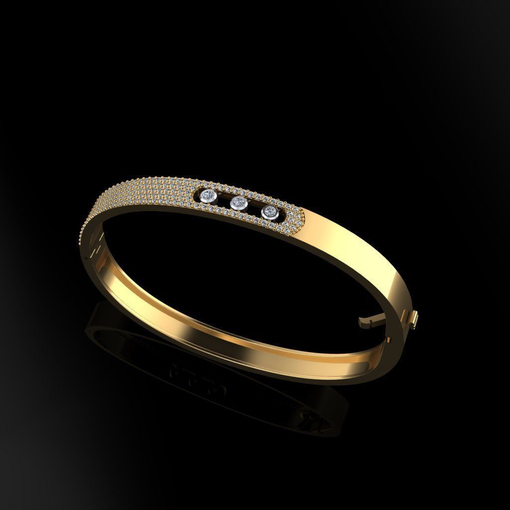 Messika Bracelet  3D print model_2