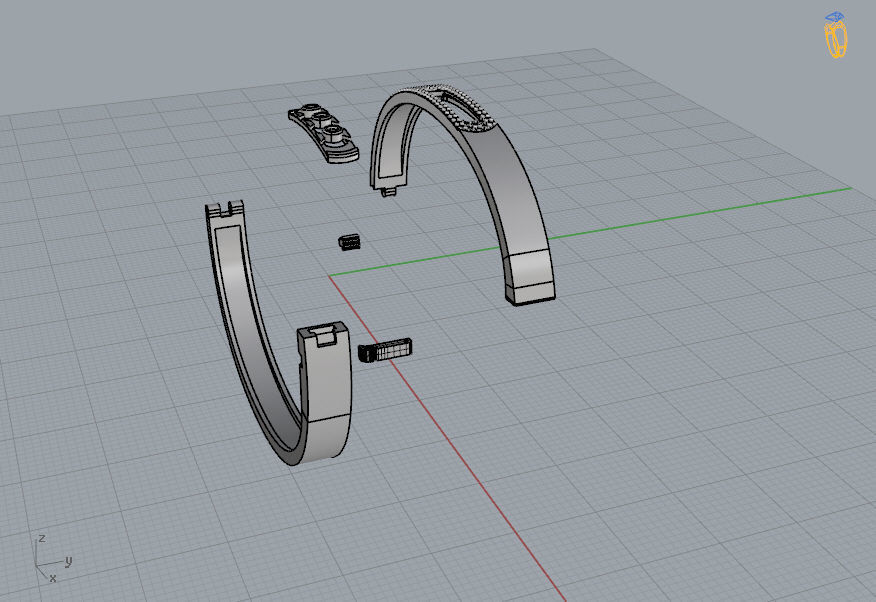 Messika Bracelet  3D print model_11