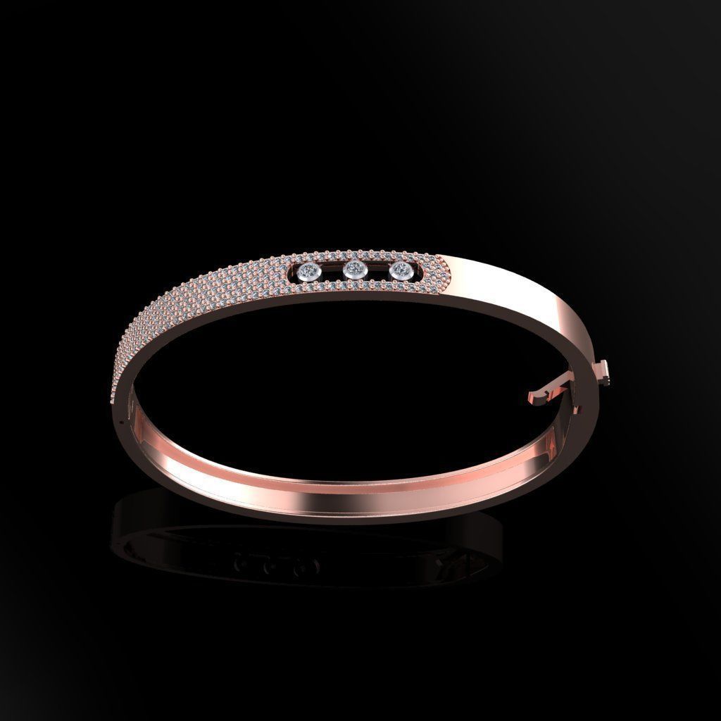 Messika Bracelet  3D print model_3