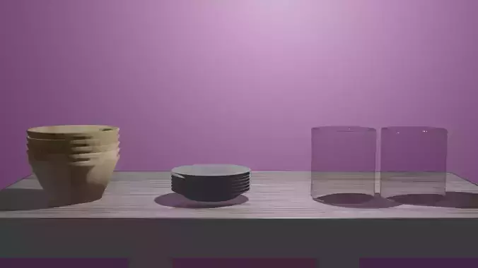 Bowls Plates and Glass Cups