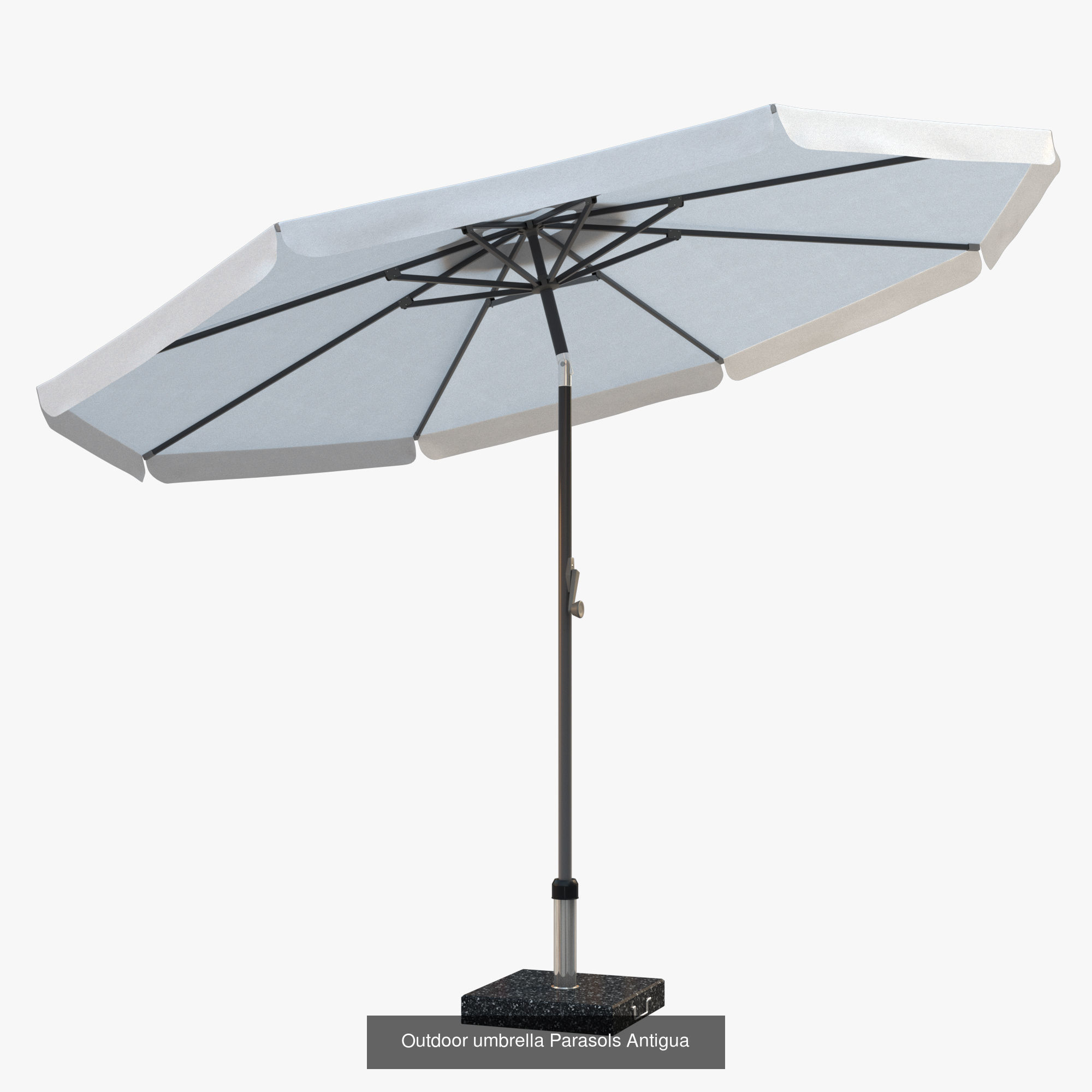 Street umbrellas 3D Model Collection_6