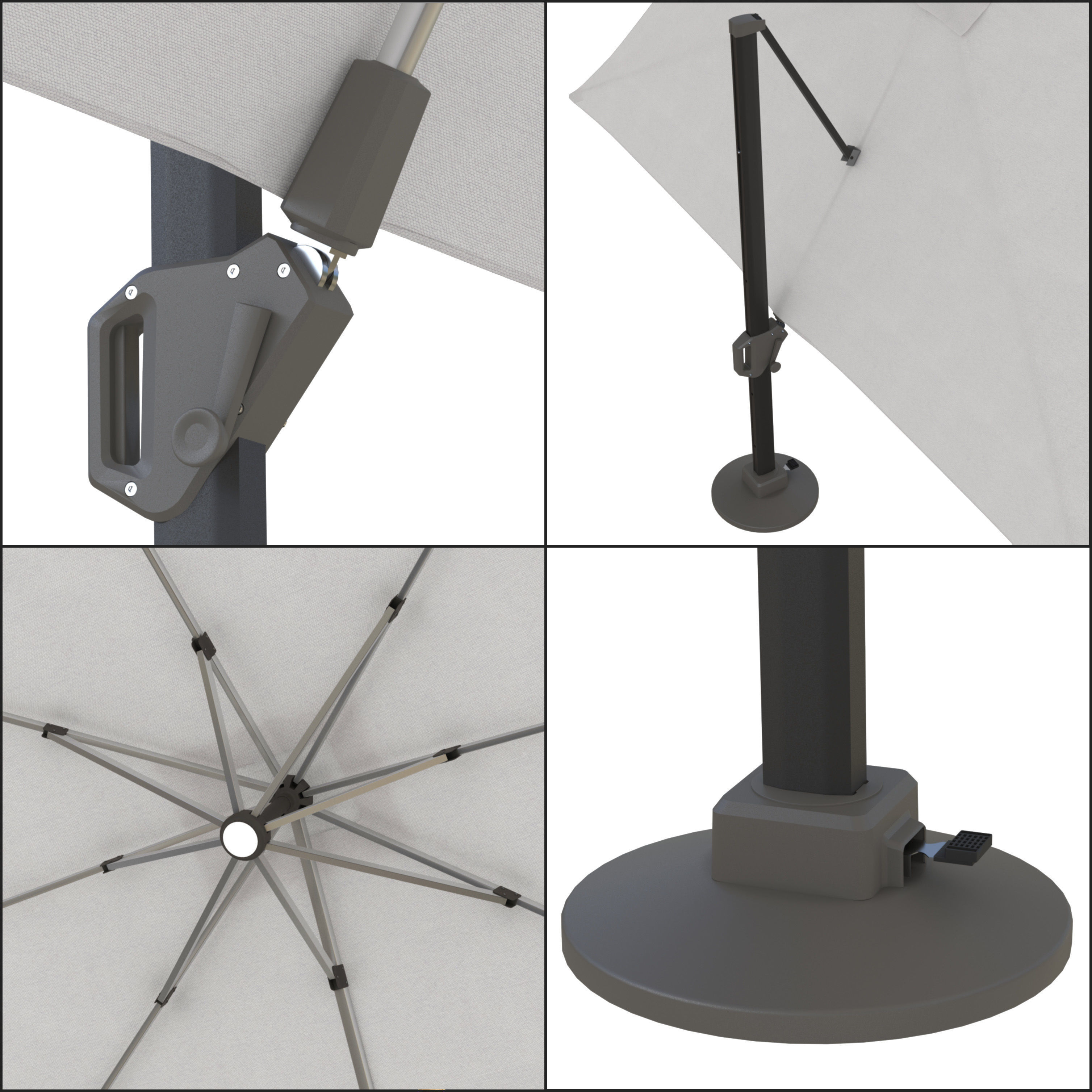 Street umbrellas 3D Model Collection_29