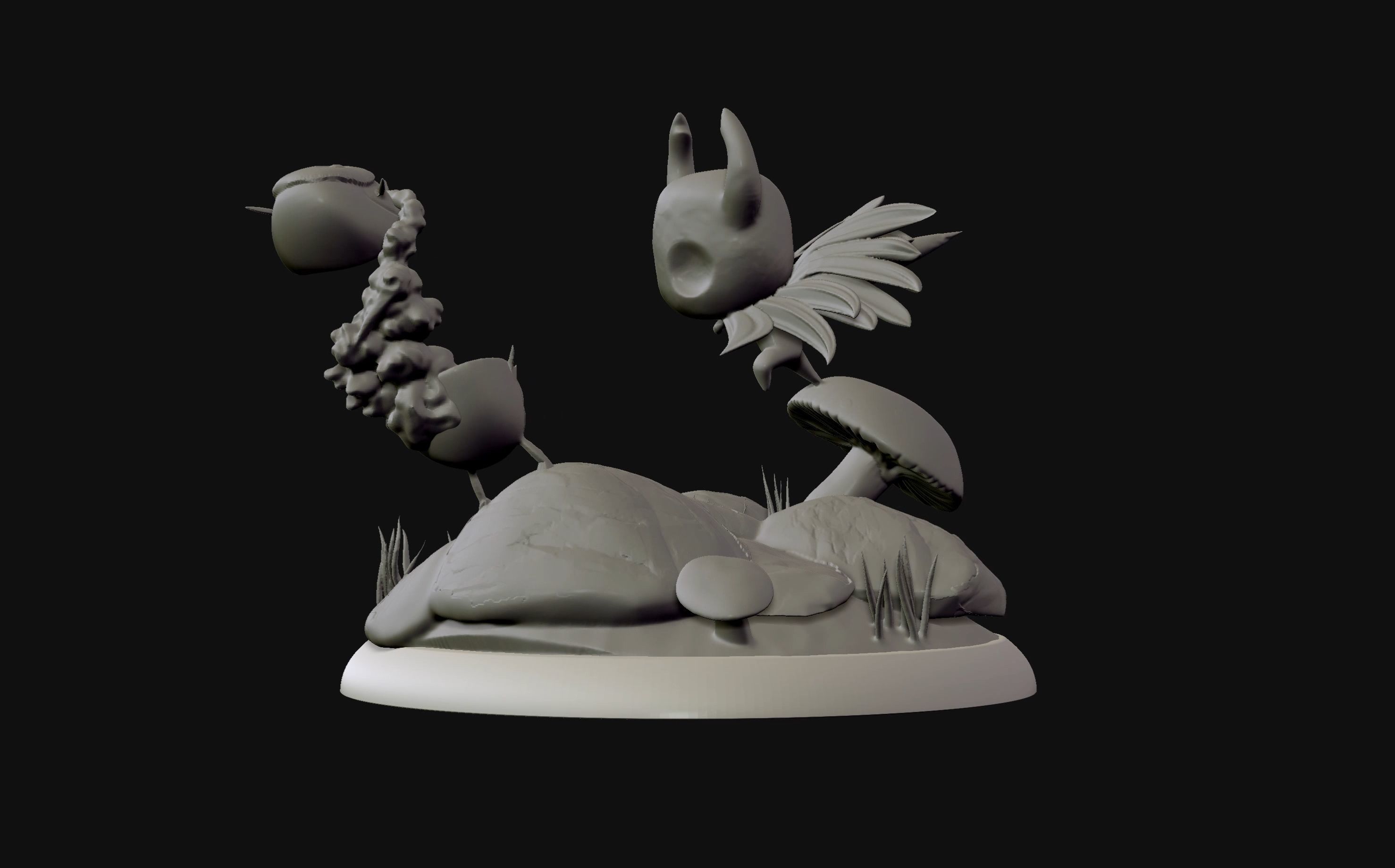 Hollow Knight Diorama statue 3d print 3D model 3D printable | CGTrader