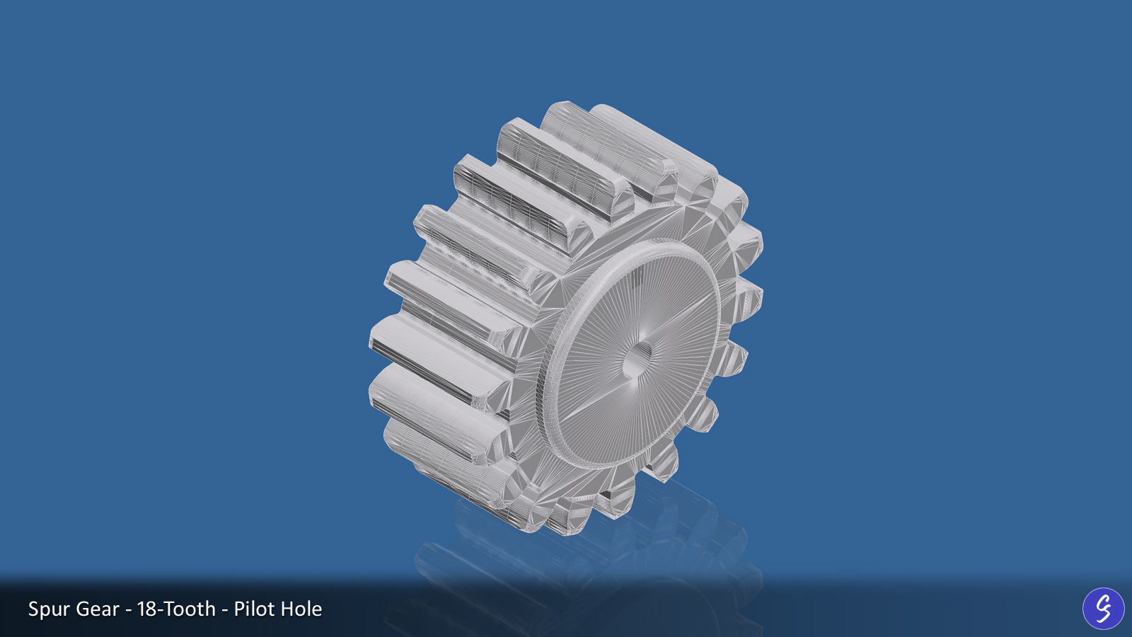 18-Tooth Spur Gear 03 3D print model_18