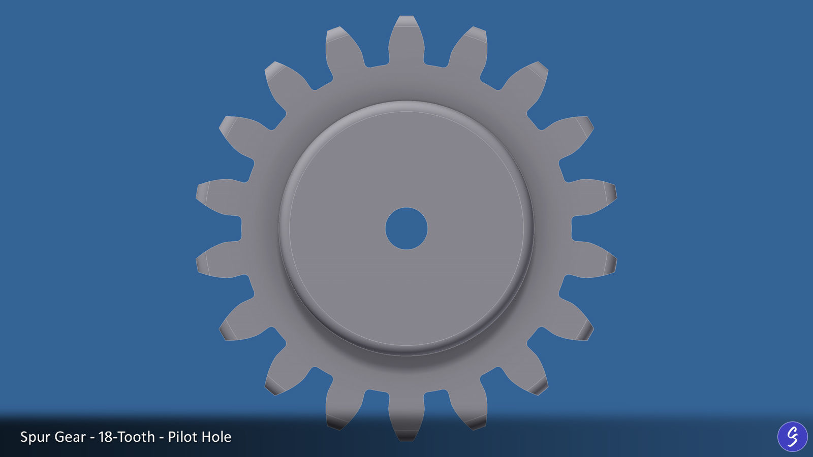 18-Tooth Spur Gear 03 3D print model_17