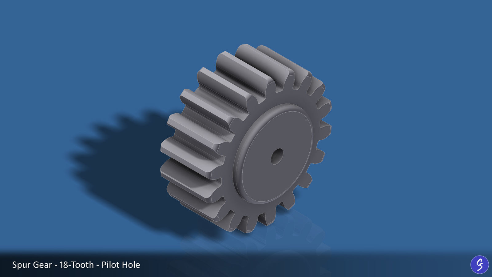 18-Tooth Spur Gear 03 3D print model_16